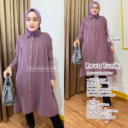 Reva-005 Reva Tunik Crinkle Airflow